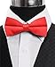 Poly Satin Banded Bow Ties Color: Coral Rose TO 06