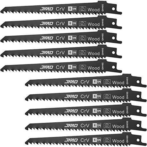 6inch 10 Pack Wood Cutting Reciprocating Saw Blade Sawzall Blades