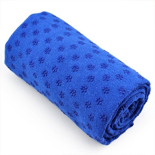 Kabalo BLUE Sport Fitness Yoga Towel Blanket WITH BAG - cover and exercise mat - Non Slip Pilates Accessory