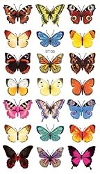 Supperb Temporary Tattoos - Butterflies …