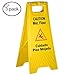 Tiger Chef Yellow Caution Wet Floor Sign, 2-sided Fold-out, Floor Safety Sign, Caution Wet Floor 24-inch By 12-inch Cuadado Piso Mojado (3)