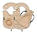 Amazing Baby Gift Set - Drooling Bibs + Wooden Ducky Teether Toy - Organic