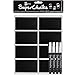 96 Pack of SuperChalks Chalkboard Labels + 4 SuperChalks 3mm Fine Tip Pens - Perfect for Labeling Jars