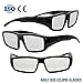 NASA APPROVED Plastic Solar Eclipse Glasses /w Carry Case Adult Size Glasses And Are Also CE and ISO Tested Safe Solar Viewing – 3 Pack (3 Glasses and 3 Cases)
