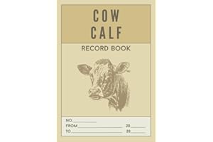 Cow Calf Record Book: A Small Pocket Size Cattle Log