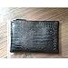 NIGEDU Women Clutches Crocodile Grain PU Leather Envelope Clutch Bag (Red)