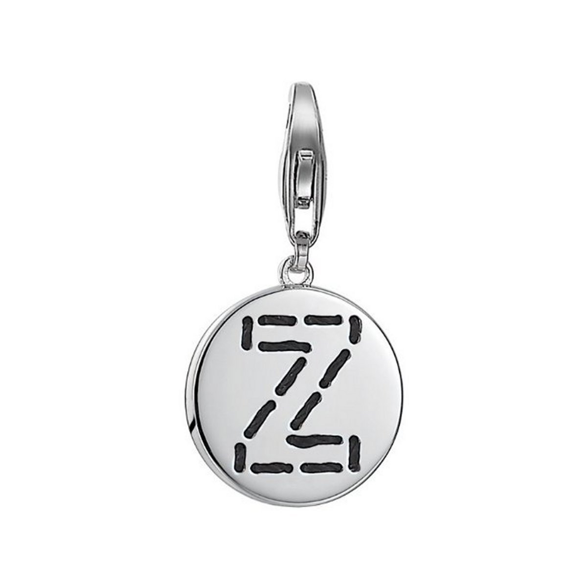 ESPRIT Women s Charm 925 Sterling Silver Rhodium Plated Letter Fabric Z ESCH91147A000