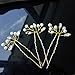 Unicra Gold Wedding Hair Pins Hair Accessories for Women(Set of 3)