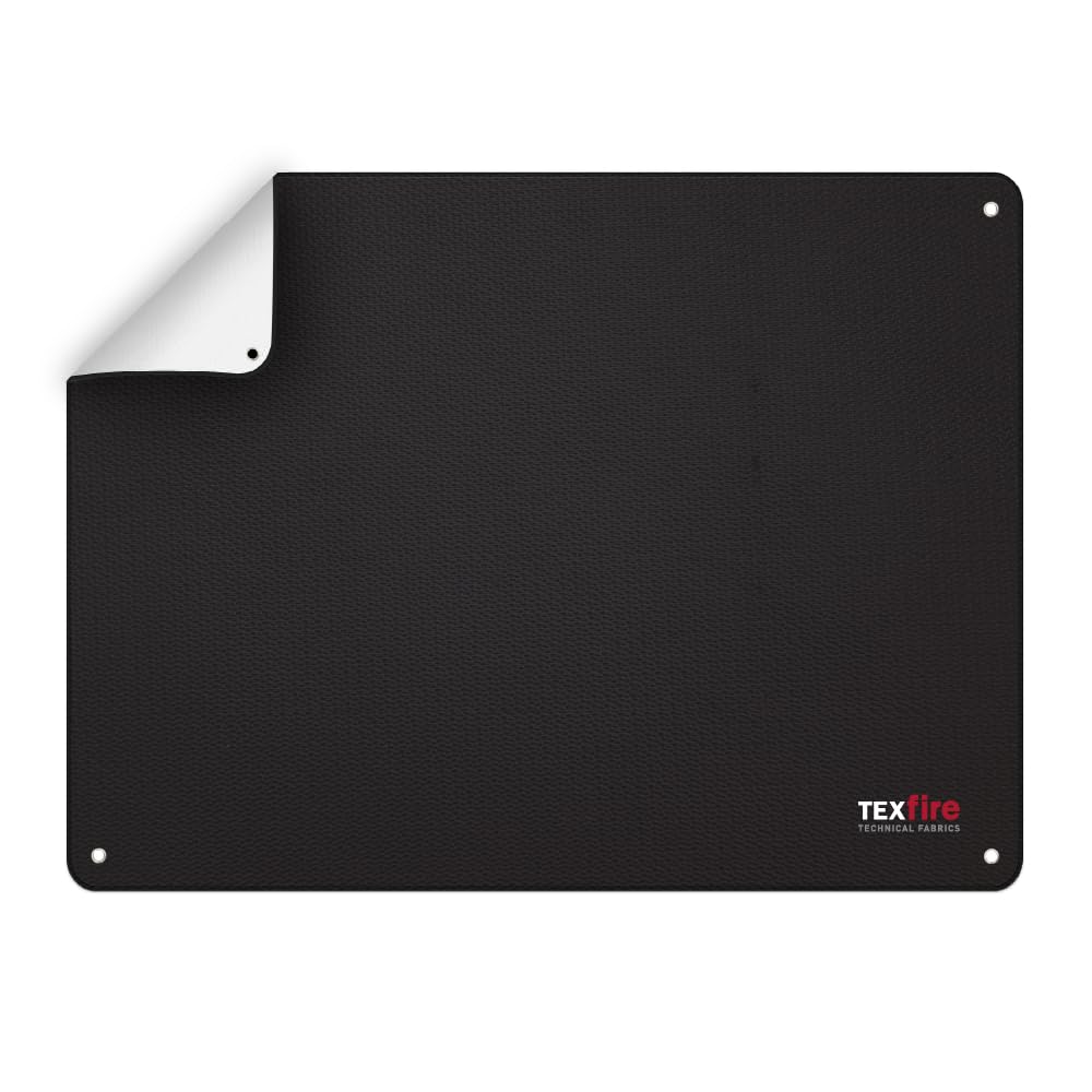 TEXFIRE | Flame retardant welding blanket Weld S1, flexible and light. Withstands up to 550ºC. Fiberglass with special high-temperature coating.