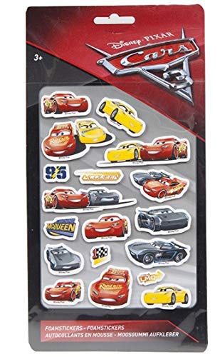 PMS CARS 3 FOAM STICKERS LARGE