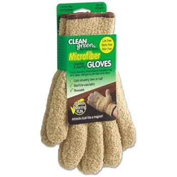 MAS18040 - CleanGreen Microfiber Cleaning and Dusting Gloves