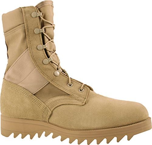 McRae Mens Desert Tan Suede/Cordura Hot Weather Ripple Military Boots 5.5 R