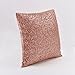 Decorative Throw Pillow Cover for Couch - PONY DANCE Solid Sequins Cushion Cover Bling Square Sofa Pillowcase with Hidden Zipper,18