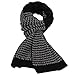 Simplicity Men's Two-Toned Ribbed Stripe Knit Hat and Scarf Set
