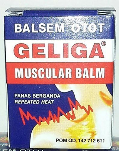 Geliga Balsem Otot Muscular Balm with Repeated Heat (10 Gram (0.35 Oz)) by Geliga