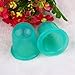 GBSELL 2Pcs Small Cups Anti Cellulite Vacuum Silicone Massage Cupping Cups (Green)