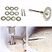 Diamond Cutting Wheel Cut Off Discs Coated Rotary Tools W/Mandrel 22mm for Dremel by YEEZUGO