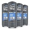 Dove Men+Care Sport Body Wash and Face Wash Cleanses and Restores Skin Power + Renew Cleanser That Effectively Washes…