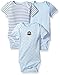 Little Me Baby-Boys Newborn Monkey Star 3 Pack Bodysuit, Blue/Multi, 6 Months