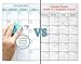 BiggaHome Dry Erase Monthly Magnetic Calendar For Refrigerator, Whiteboard With Meal Planner, Large Board. Packed in a Stiff Box Designed As a Gift. White.