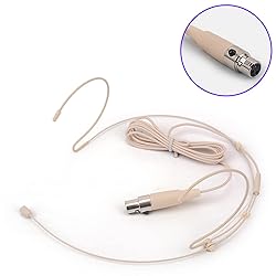 Haoin Headset Microphone Double Over Ear Earset