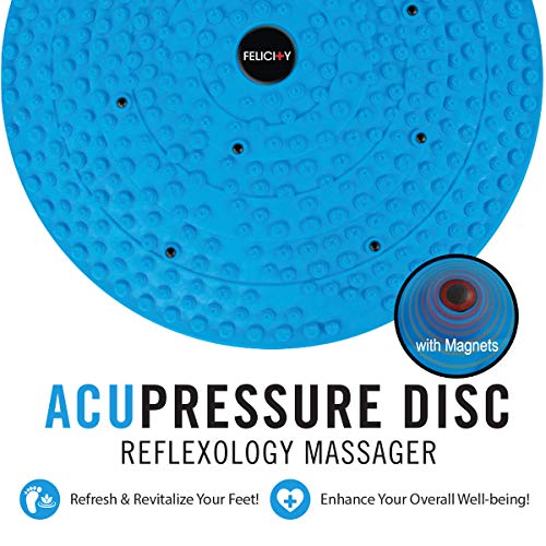 Daiwa Felicity Foot Massager Reflexology Mat with Magnetic Therapy Acupressure Disc - coolthings.us