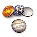 12 Planetary Series Fridge Magnets Beautiful Glass Creative Pushpins for Whiteboard Office Calendar Decorative Popular Home Wall Décor Set (12 Planetary)