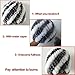 Bafei Real Genuine Rex Rabbit Fur Knitted Winter Hat Caps for Women (coffee/black)