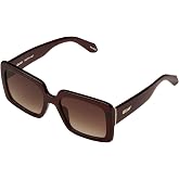 QUAY TOTAL VIBE Square Sunglasses for Women | In Black &amp; Brown. Bonus kit: cleaning spray, cloth, screwdriver &amp; mirror.