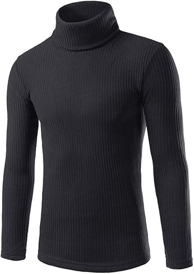 mens fine knit roll neck jumper