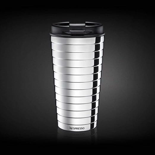Nespresso Touch Tazza da viaggio in acciaio inox, 16,5 cm, colore
