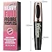 4D Silk Fiber Lash Mascara Waterproof, Long Lasting Eyelash Mascara, Silicone Brush Head, Smudge-Proof, Black (Color 1)