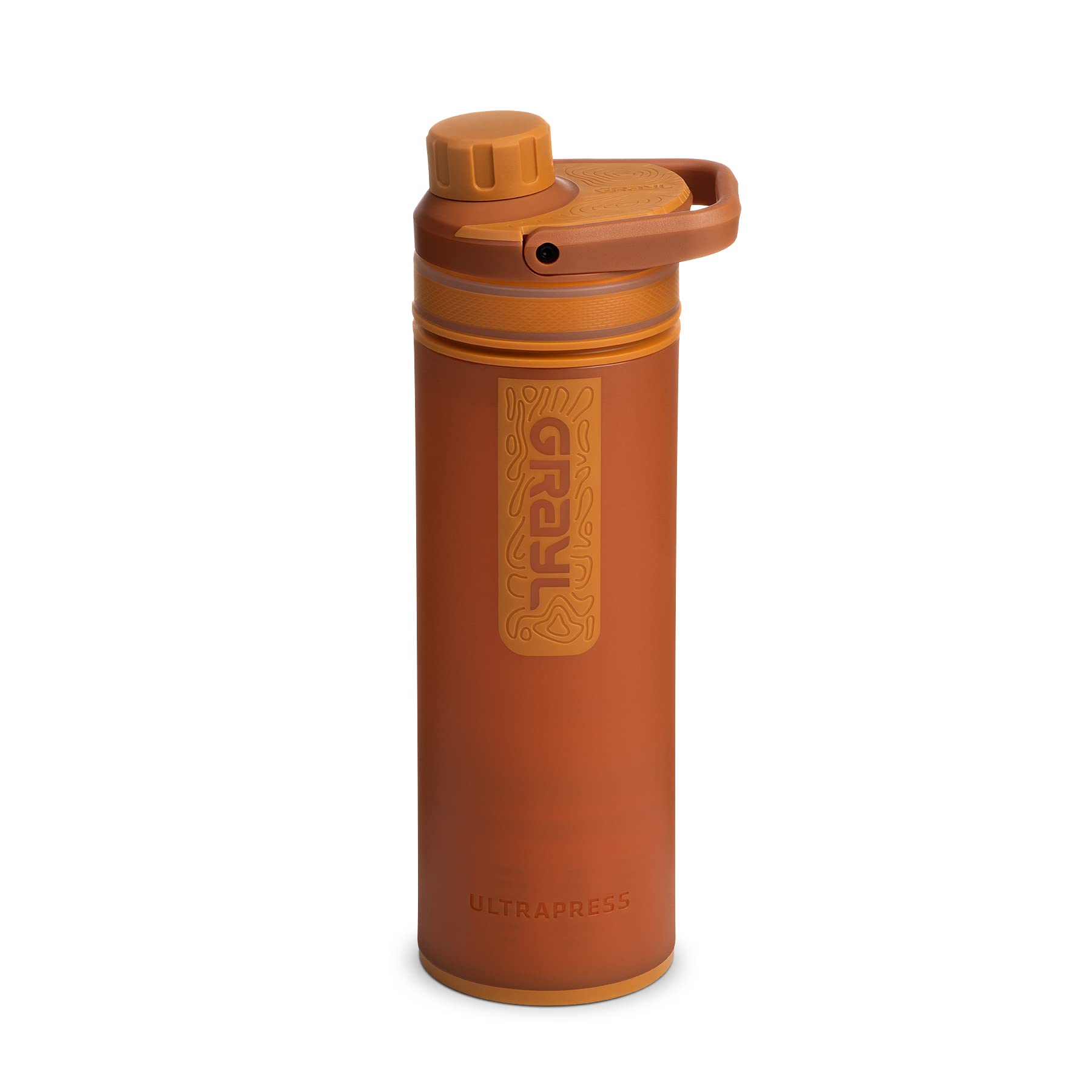 GRAYL UltraPress Water Purifier & Filter Bottle for Hiking, Backpacking, and Travel (Mojave Redrock) Image