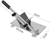 Holdfiturn Manual Frozen Meat Slicer 44.5x15cm Adjustable Thickness view 8