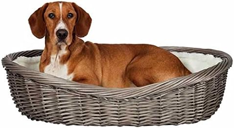 TRIXIE Basket, with lining and cushion, gray, 80cm (Pack of 1) - Image 4