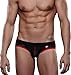 USex Sense Men's 2-Pack Mesh Jockstrap Supporter Jock Strap Underwear (M, Black+White)