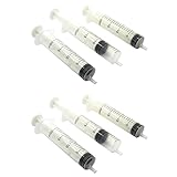 6 Plastic Syringe Liquid Lubricant Measuring Tool