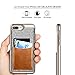iPhone 7 Plus Case, iVAPO iPhone 7 Plus Cover [Poker Series] Genuine Leather Pocket iPhone Cases for iPhone 7 Plus 5.5inch Phone Case [Brown]