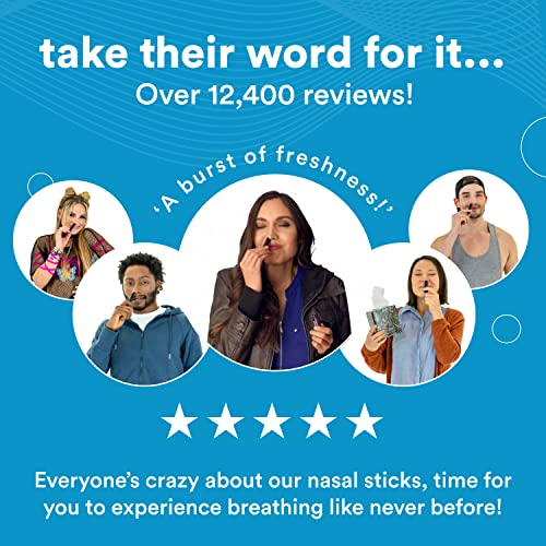 Aromatherapy Nasal Stick (3 Pack) by BoomBoom Enhances Breathing + Boosts Focus Breathe