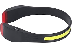 Fafeicy LED Headlamp, Rechargeable Lighting with USB, 260 Degree Wide Beam, Perfect for Camping and Hiking