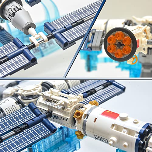 EDGKODK City International Space Station Building Toys, CNSA Tian Gong Universe Space Building