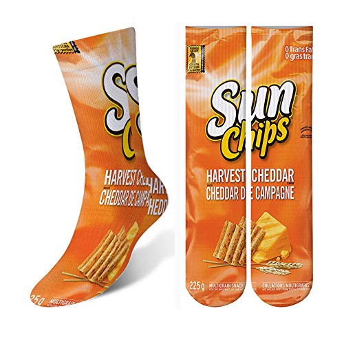 8 pair Funny Unisex Men Art Socks women printing Potato chips Knee High