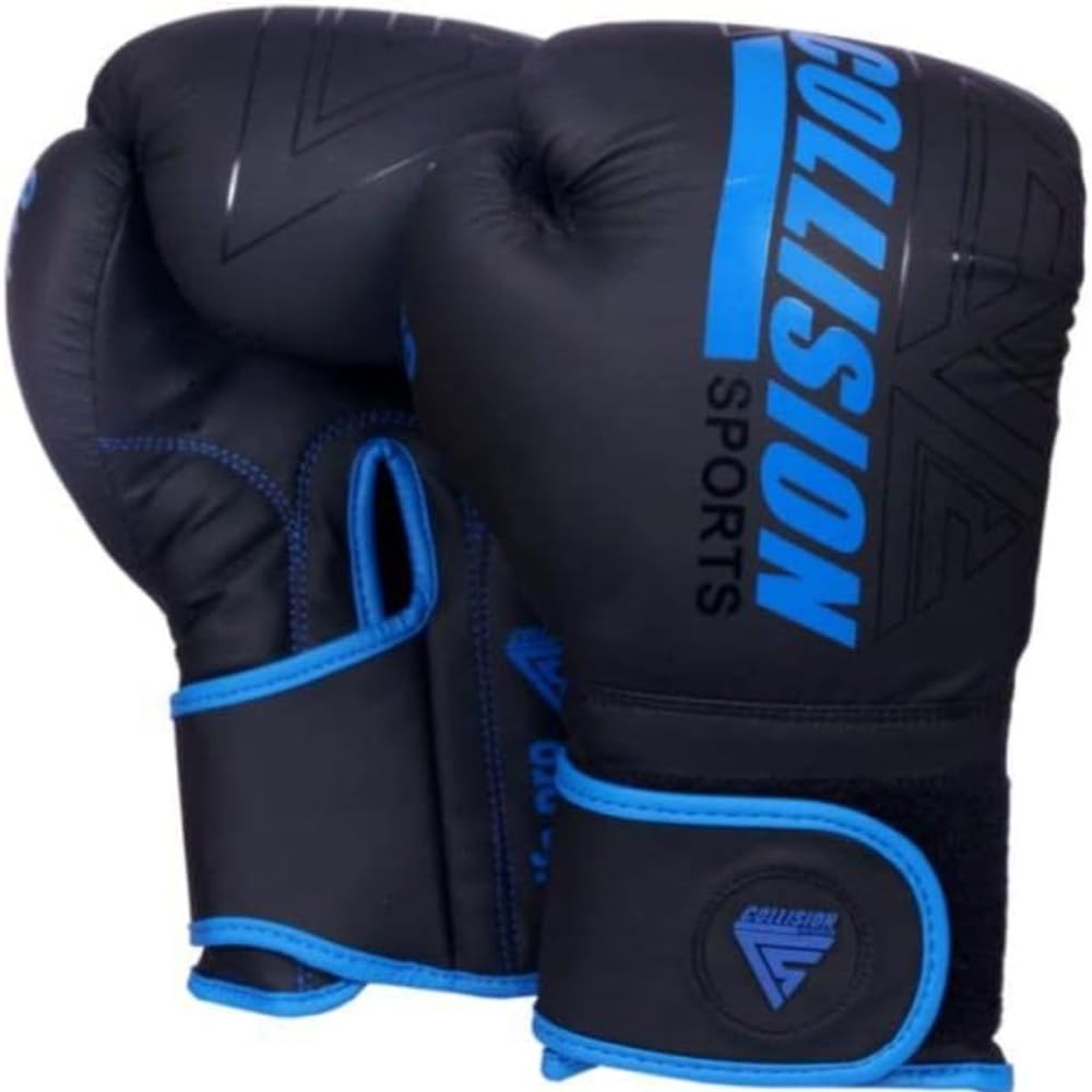 Collision Sports Professional Boxing Gloves | MMA Sparring boxing gloves For Training | Fighting Ventilated Multi-Layered Muay Thai Gloves