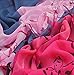 Women Rose Pattern Chiffon Elegant Scarves Vovotrade (Hot Pink)