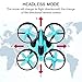 RCtown Mini Drone for Kids and Beginners, 2.4GHz 4CH Remote Control Nano Quadcopter with Altitude Hold, Headless Mode, 3D Flips, One Key Return (Tiffany Blue)