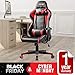 Merax PC Gaming Chair Racing for Adults/Teens/Kids Computer Office Chair Ergonomic High Back Reclining Executive Chair Comfortable for Gamers/Office Users (Black&Red: 250lbs)