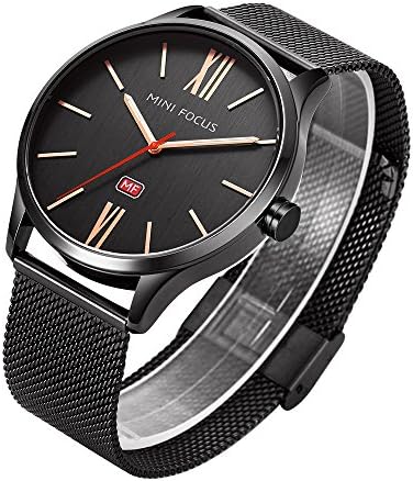 Men's Quartz Watches 30M Water Resistant, Contracted Leisure Wristwatch,Stainless Steel Watch Band