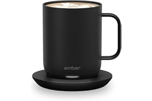 Ember Temperature Control Smart Mug 2, 10 oz, Black, 1.5-hr Battery Life - App Controlled Heated Coffee Mug - Improved Design