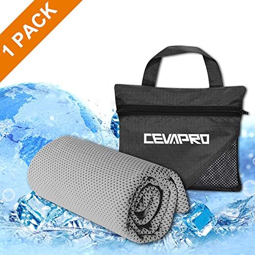 TOLEMI Cooling Towel Microfiber Workout Towel 40"x12" Gym Cold Towel Yoga Towels for Instant Relief Women Men Travel Camping Golf Gym Pilates Workout Fitness Running Climbing Hiking Sport
