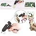 Aoleca Mini Hot Glue Gun with 30pcs Melt Glue Sticks High Temperature Melting Glue Gun Kit Flexible Trigger for DIY Craft Projects and Quick Repairs(20-watt,Black)